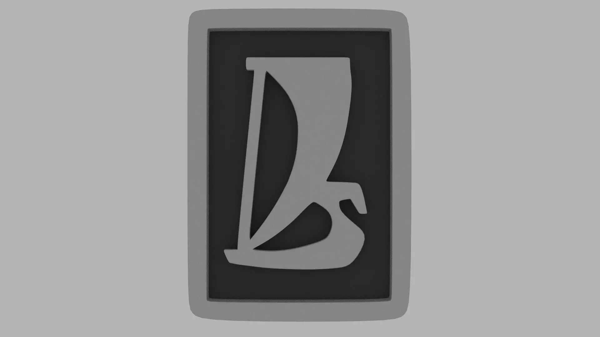 Lada logo 3D model_0