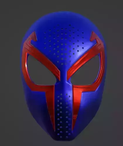 Into The Spider-Verse Spider-Man 2099 cosplay face shell