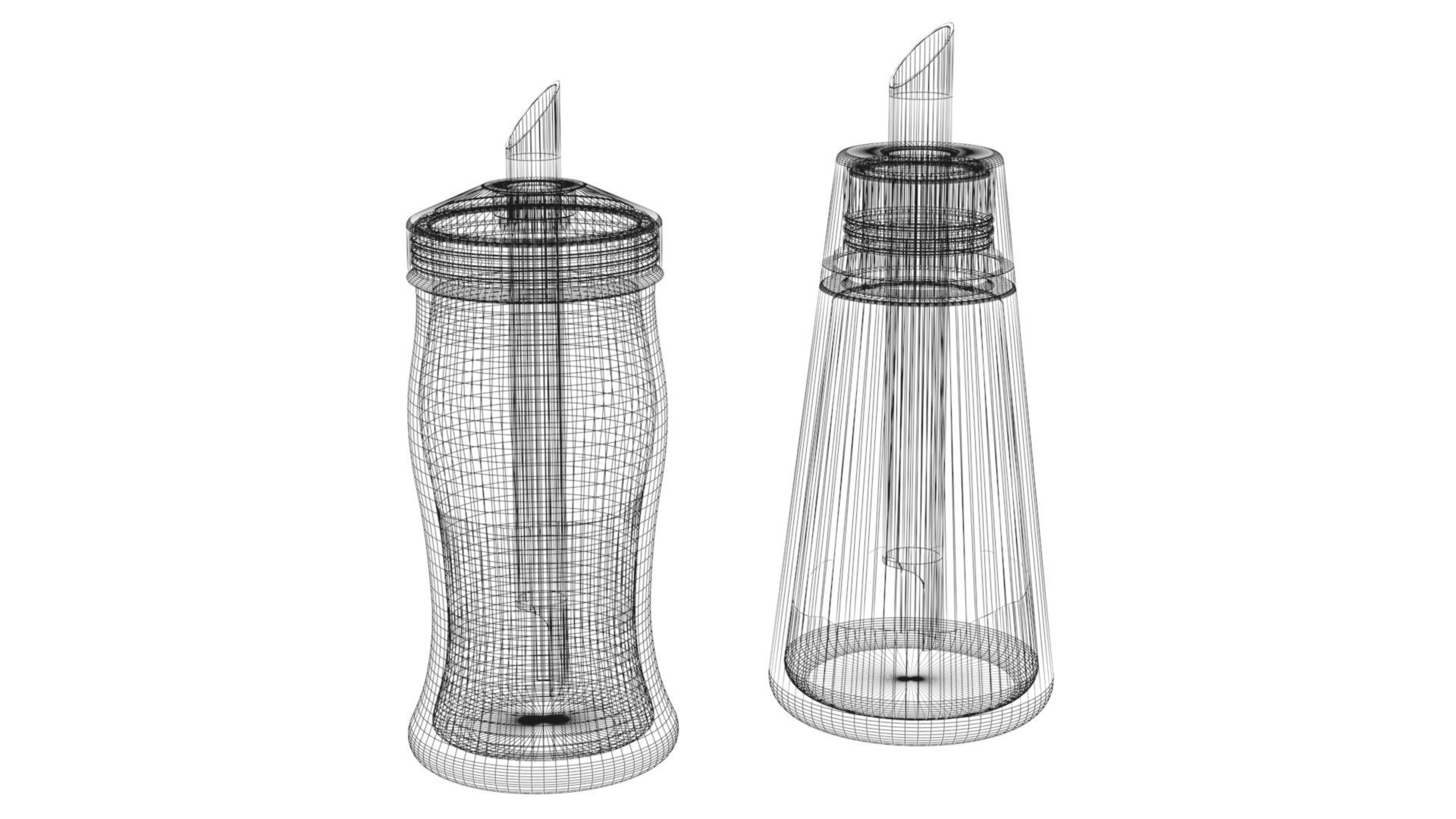 Collection of high-quality models of sets for spices and sauces 3D model_13