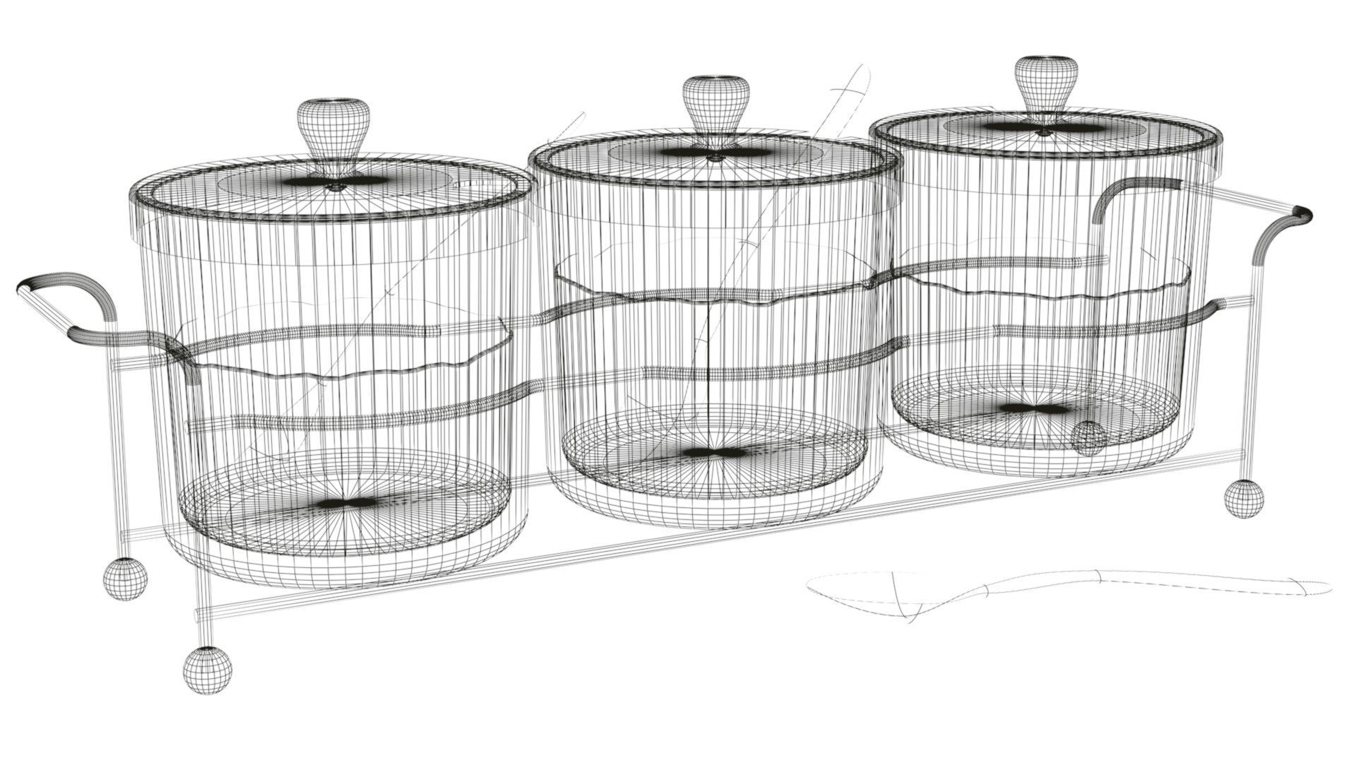 Collection of high-quality models of sets for spices and sauces 3D model_10