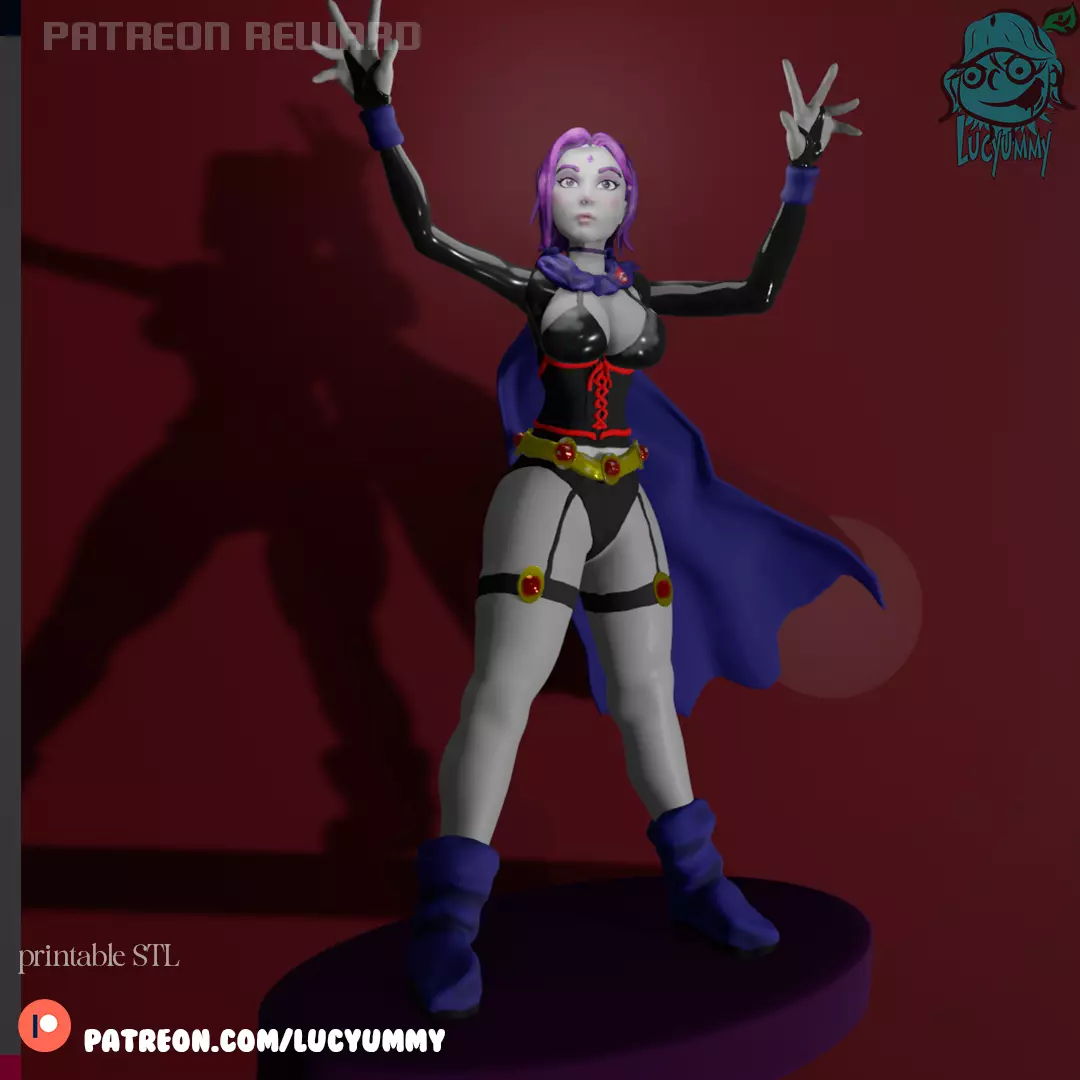RAVEN TITANS DC COMICS 3D print model