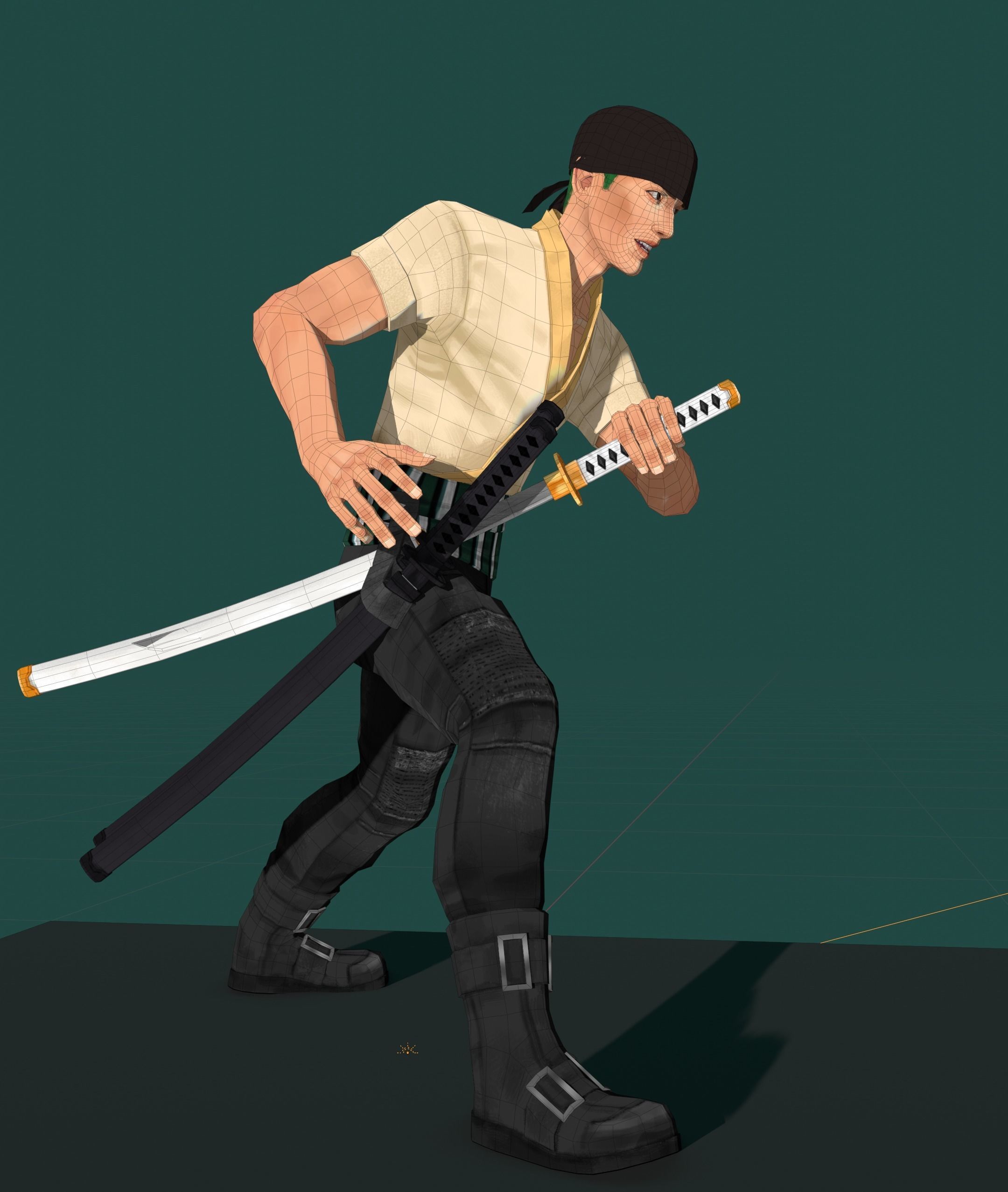 Netflix Zoro 3d model Low-poly 3D model_3