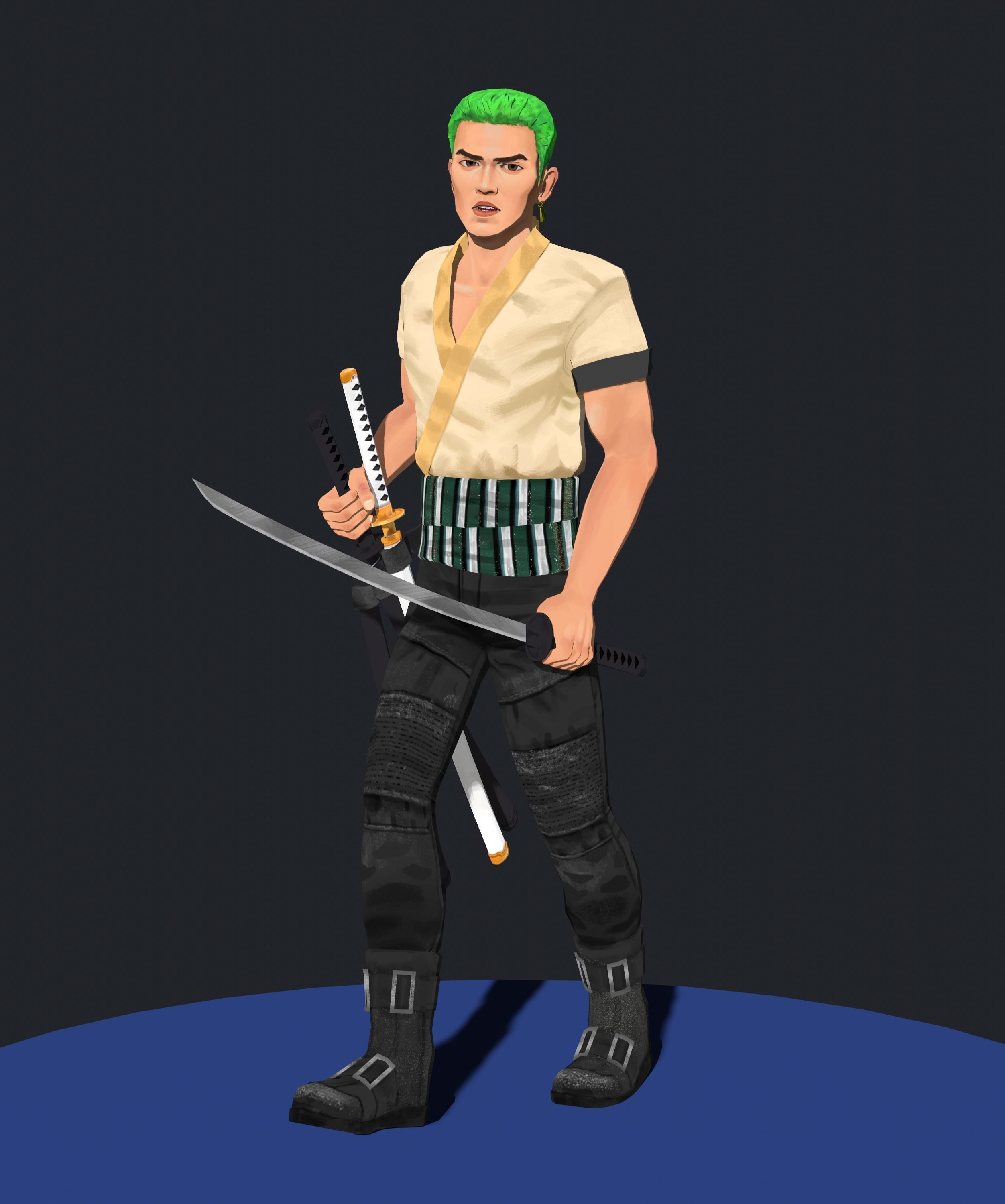 Netflix Zoro 3d model Low-poly 3D model_1