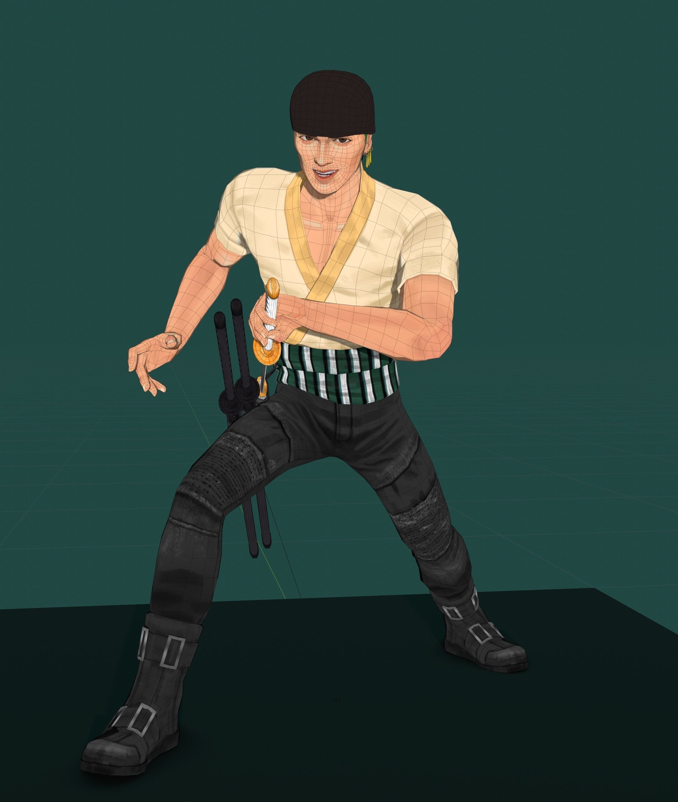 Netflix Zoro 3d model Low-poly 3D model_2