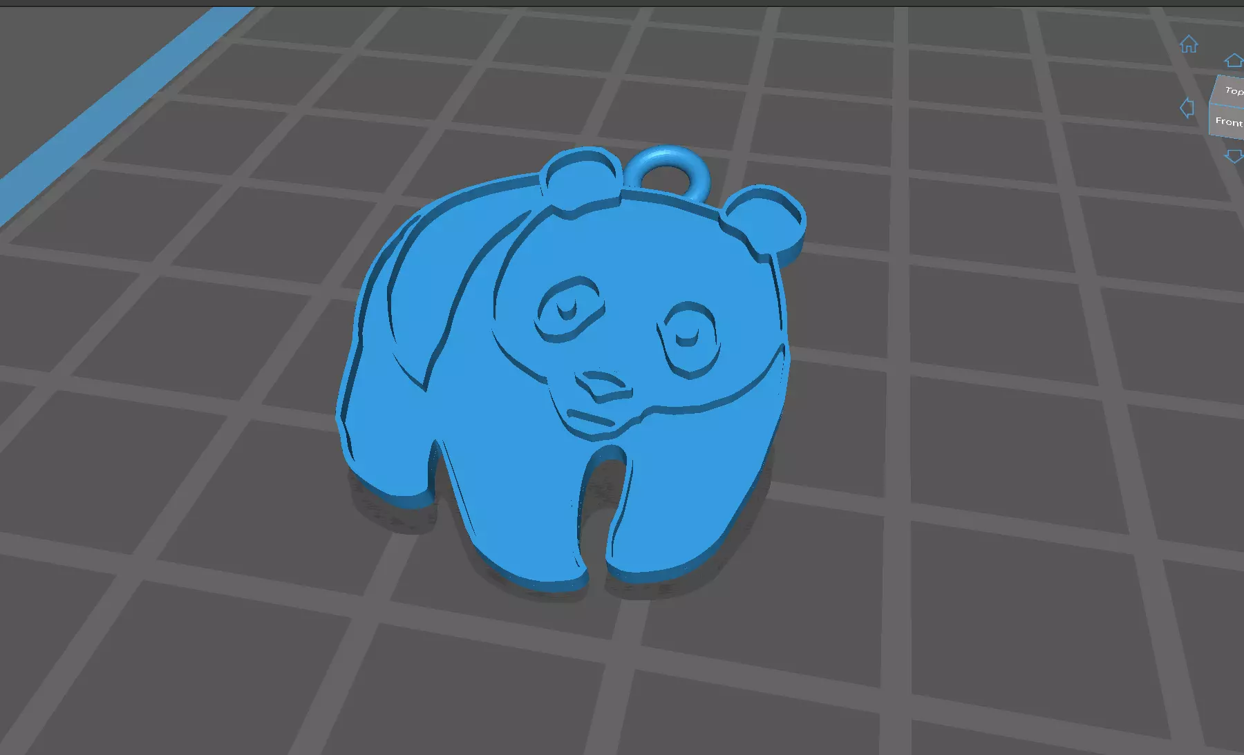 WWF Logo pendant  3D print model_0