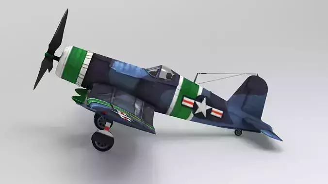 Lowpoly f4u4 Aircraft