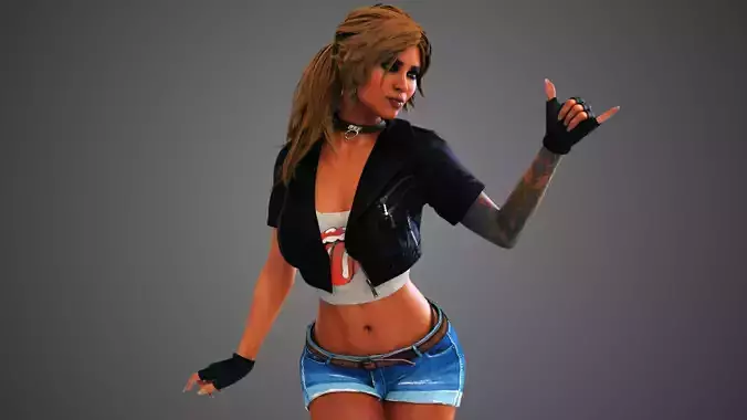 Rocker Girl 3D model