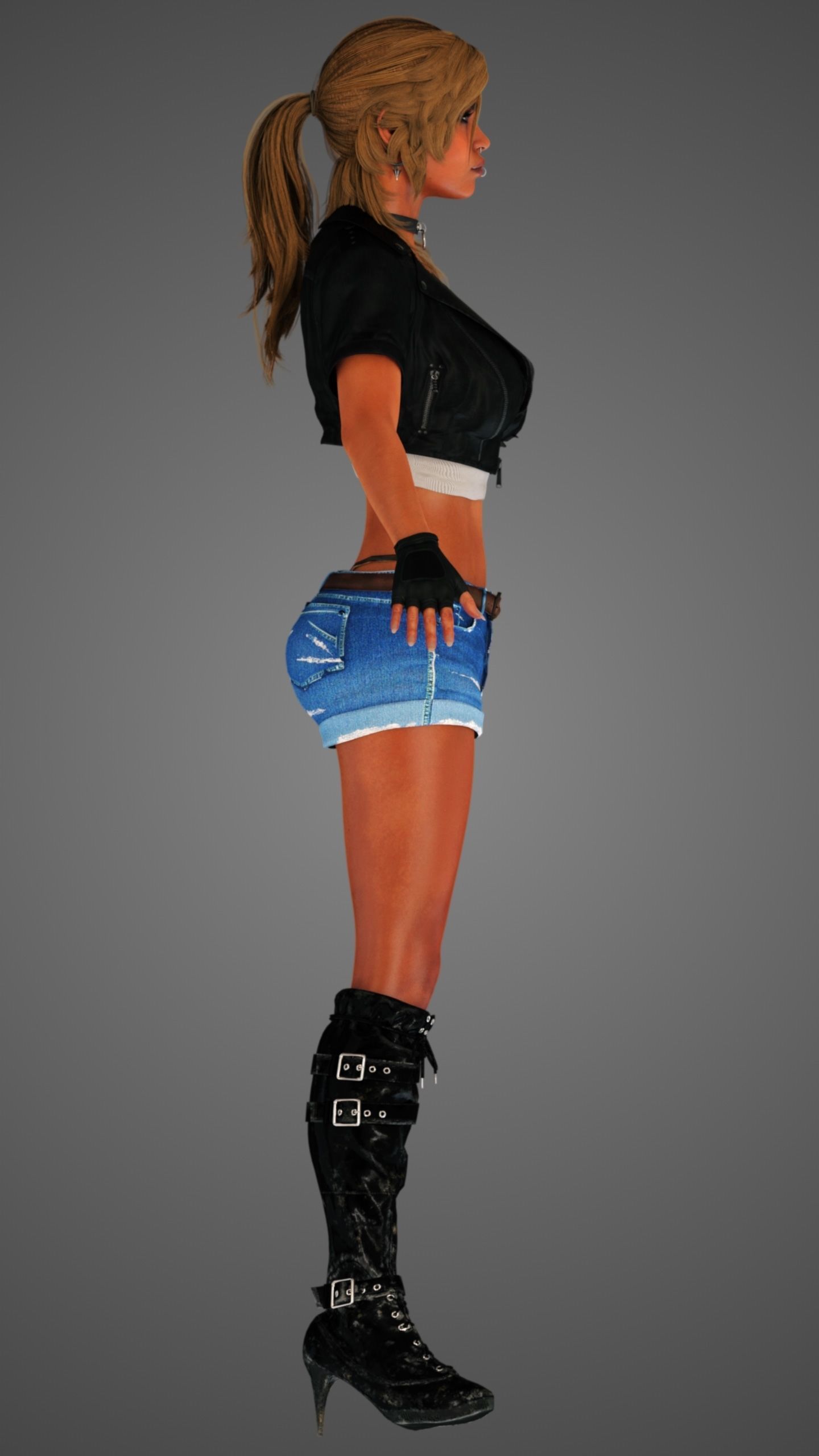Rocker Girl 3D model_5