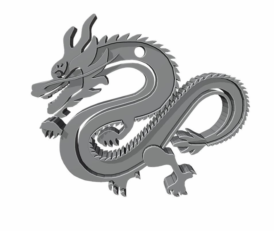 Dragon 3D print model_1