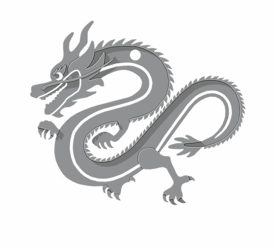 Dragon 3D print model_3