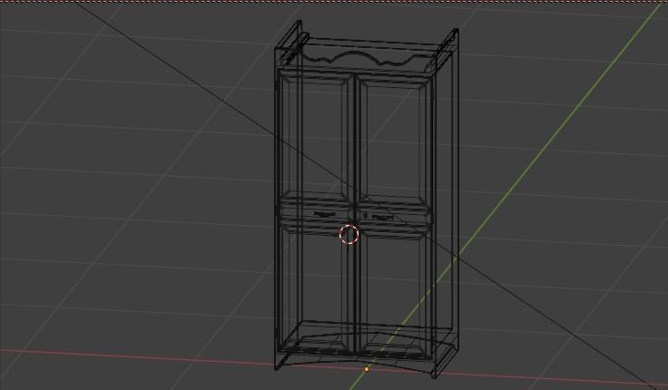 Wardrobe Free 3D model_1