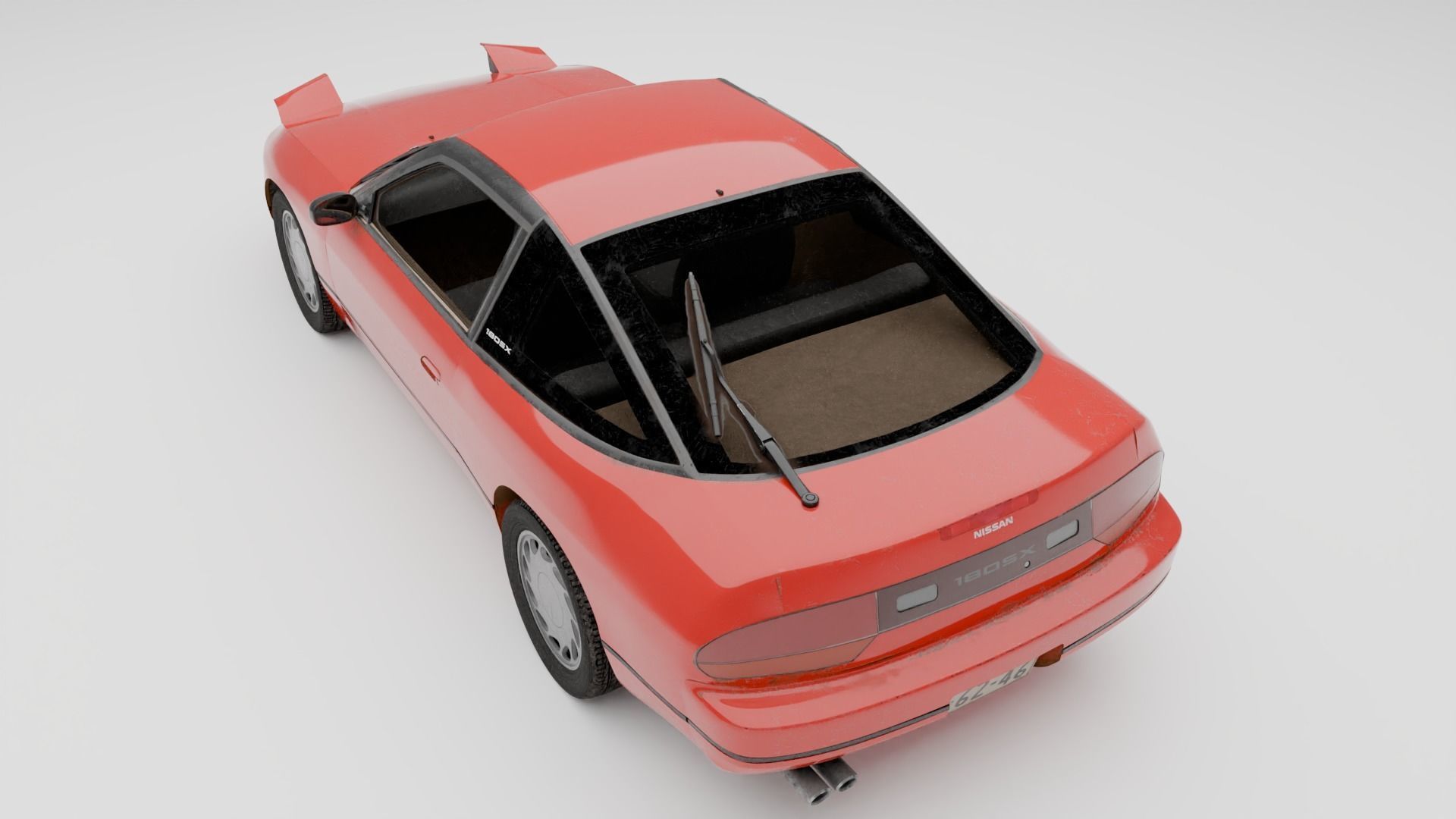 Nissan 180SX  3D model_2