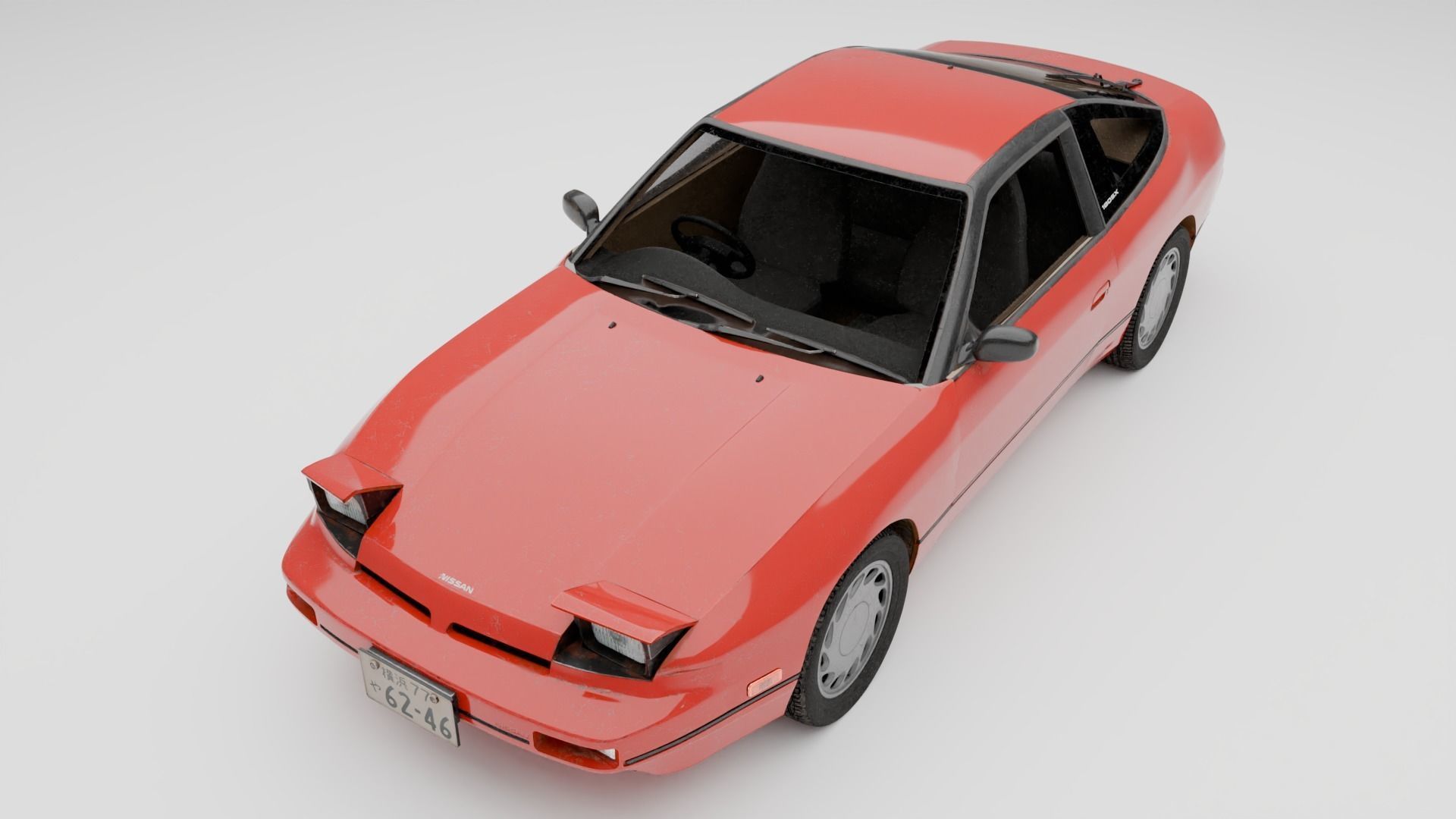 Nissan 180SX  3D model_1