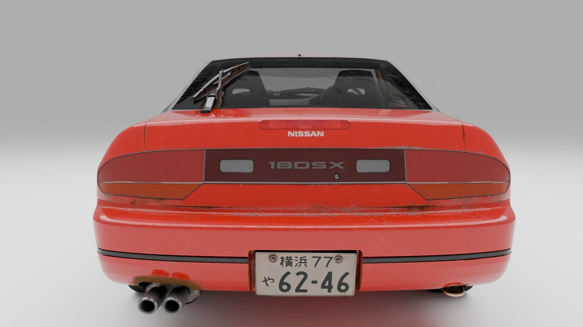 Nissan 180SX  3D model_5