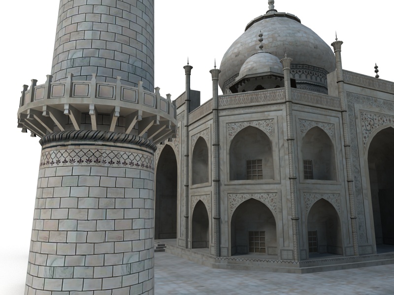 Taj Mahal Low-poly 3D model_10