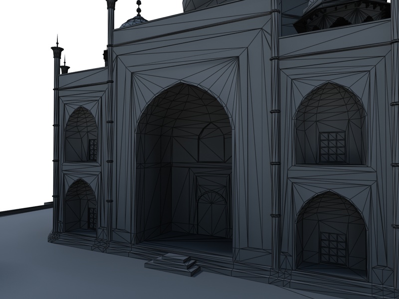 Taj Mahal Low-poly 3D model_9