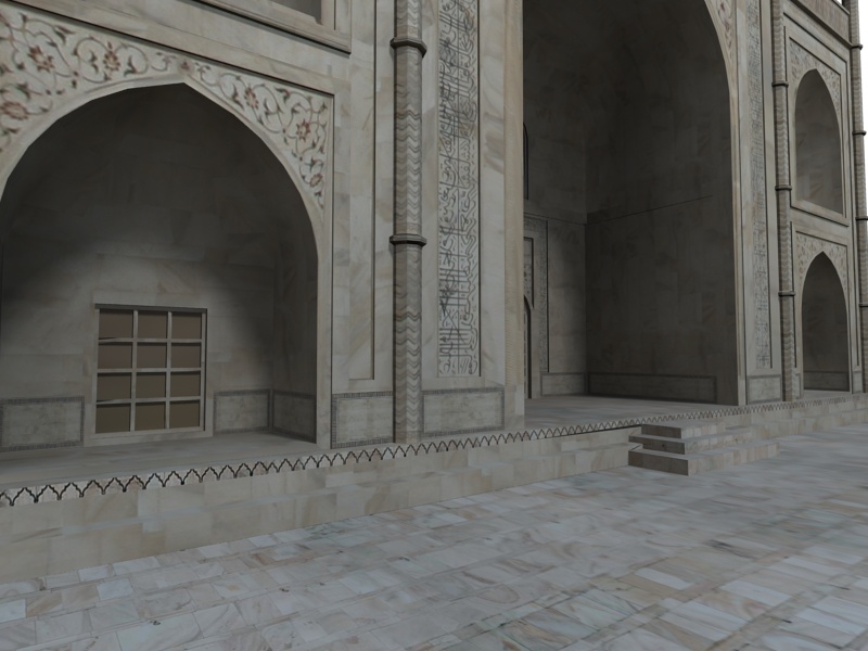 Taj Mahal Low-poly 3D model_4
