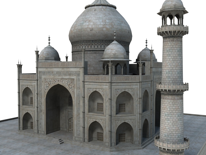 Taj Mahal Low-poly 3D model_1