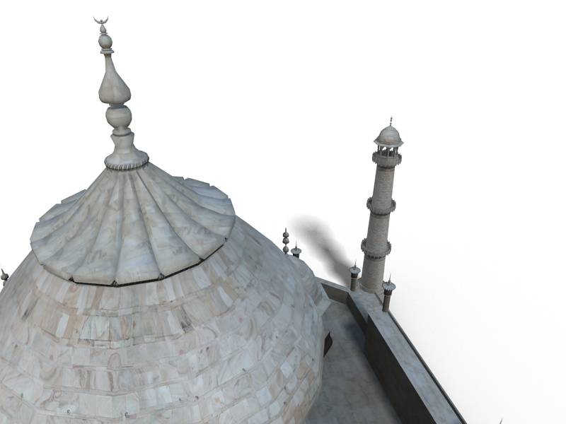 Taj Mahal Low-poly 3D model_5