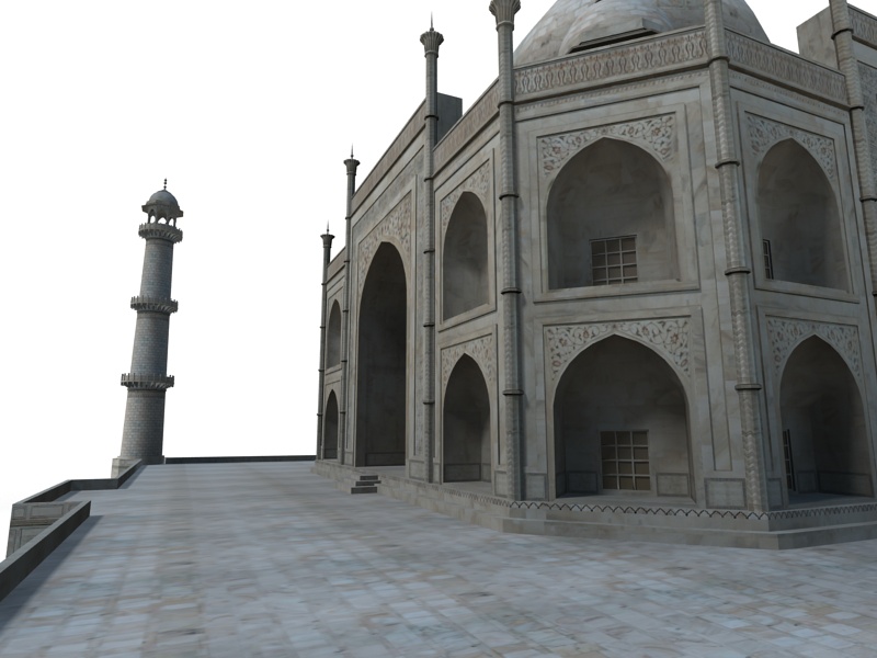Taj Mahal Low-poly 3D model_2
