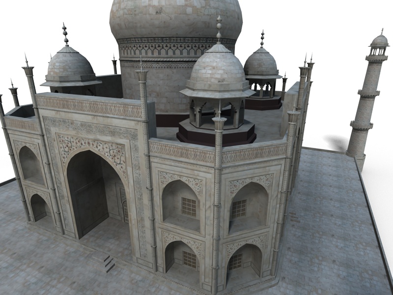 Taj Mahal Low-poly 3D model_3