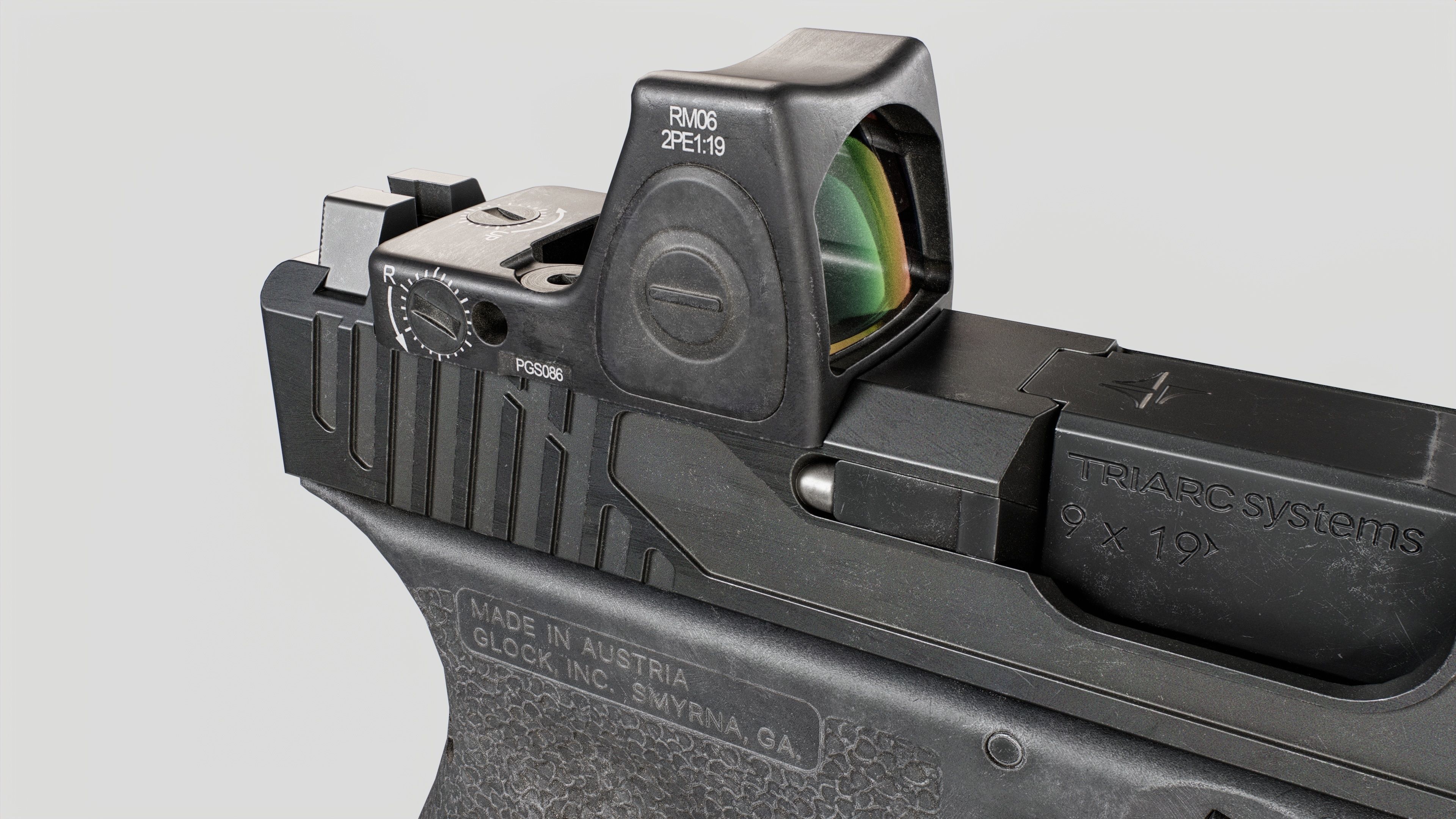 TRIARC Systems Glock 19 9mm Handgun Low-poly 3D model_19