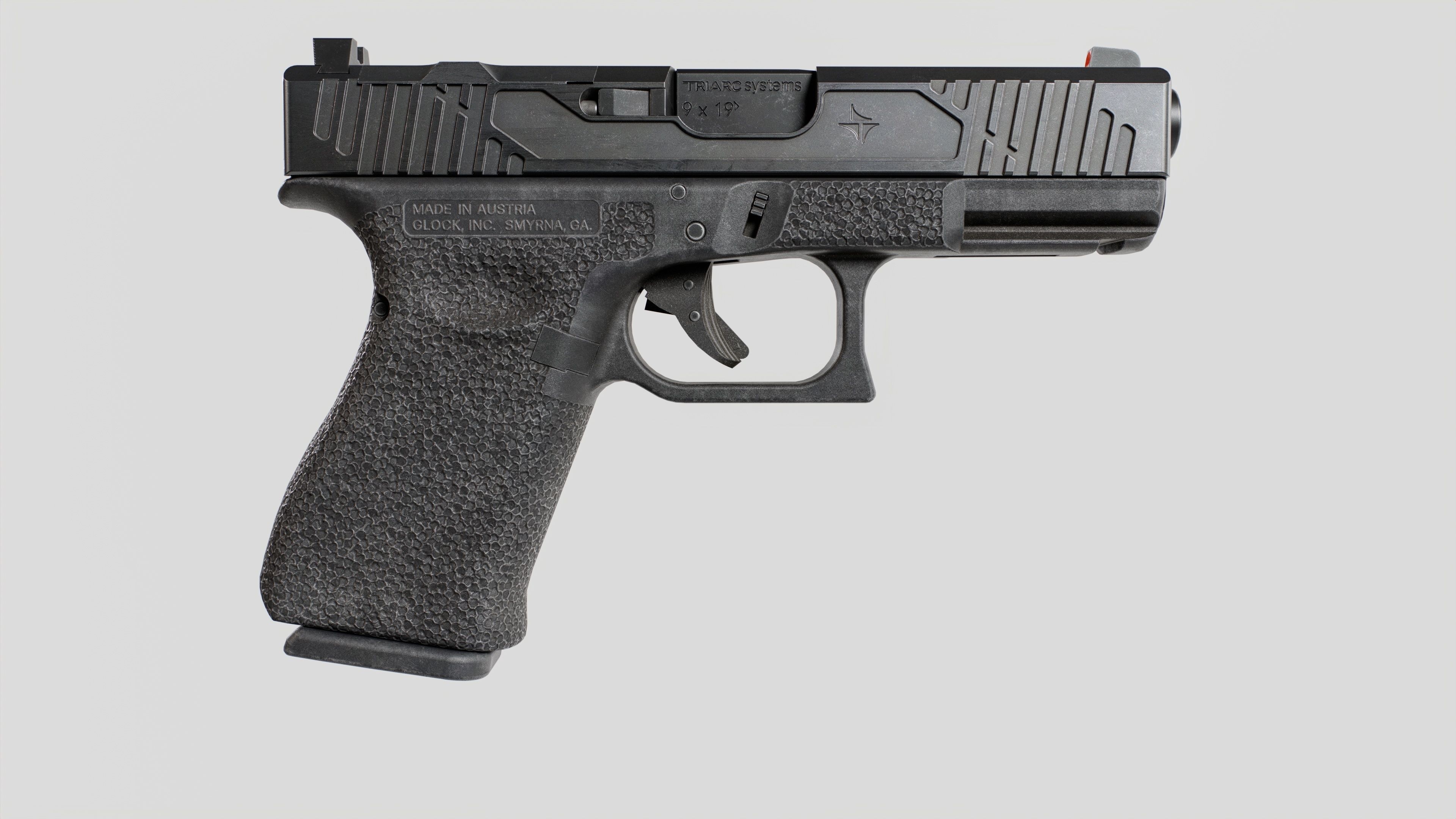 TRIARC Systems Glock 19 9mm Handgun Low-poly 3D model_10