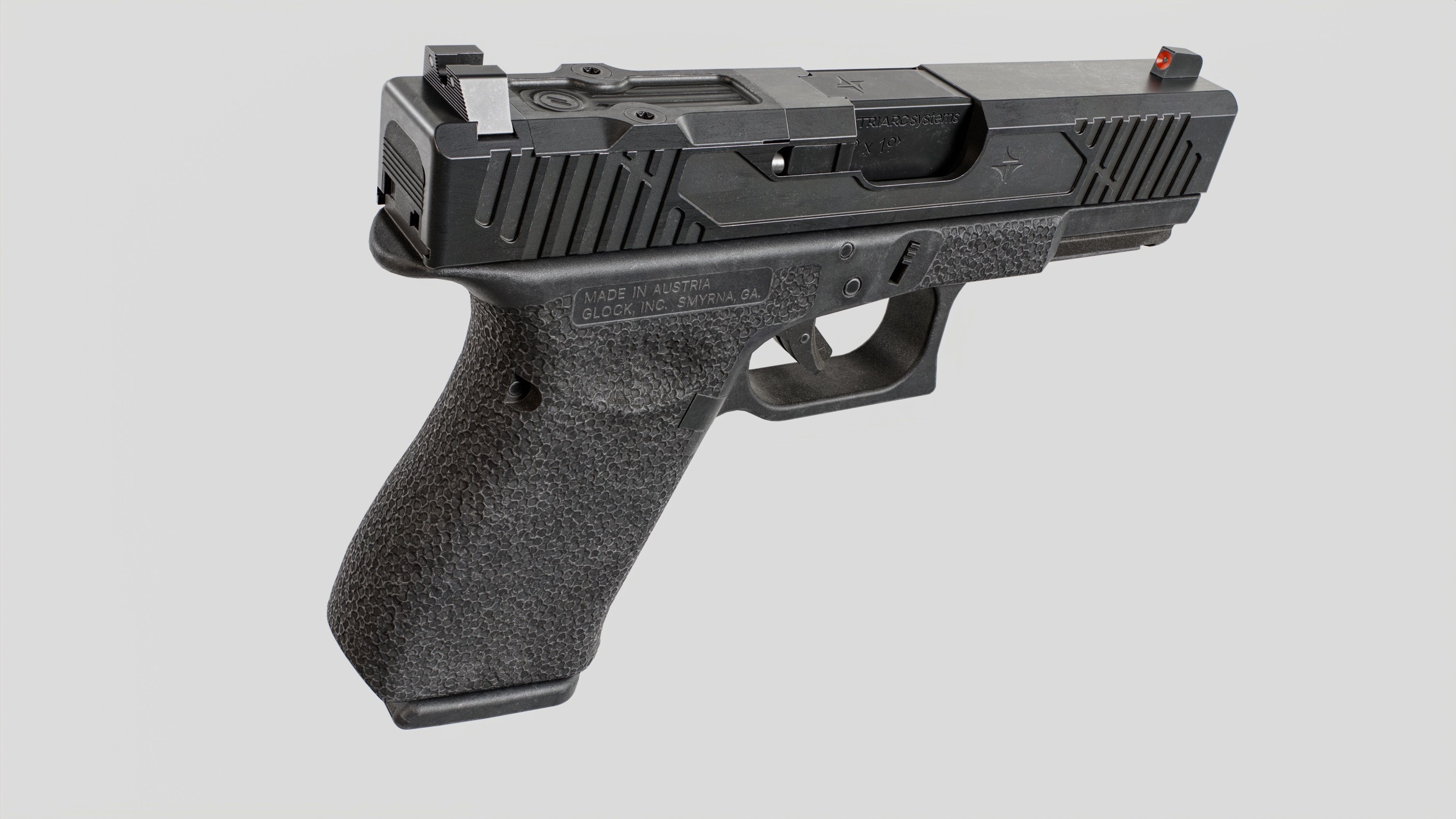 TRIARC Systems Glock 19 9mm Handgun Low-poly 3D model_8