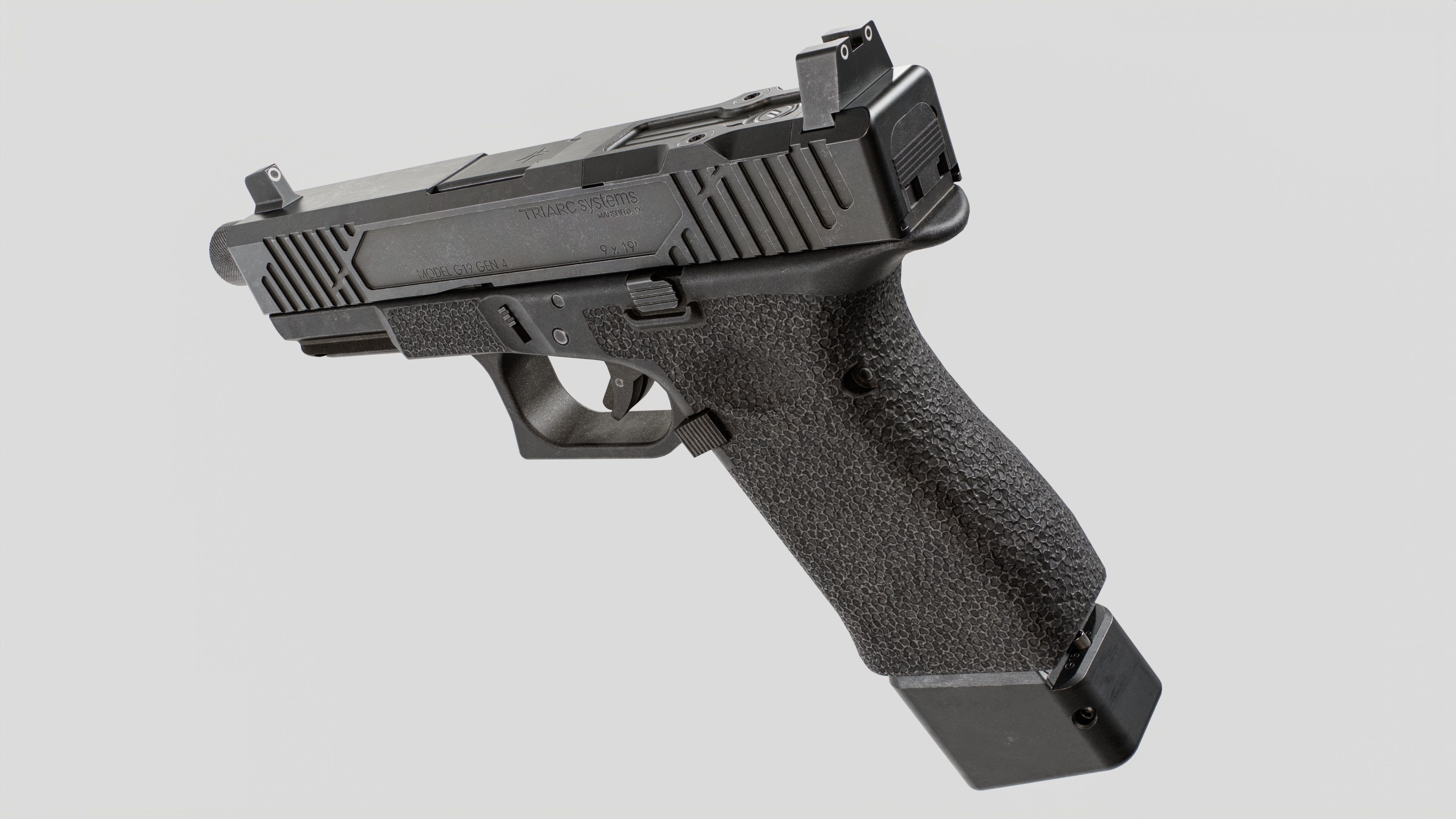 TRIARC Systems Glock 19 9mm Handgun Low-poly 3D model_5