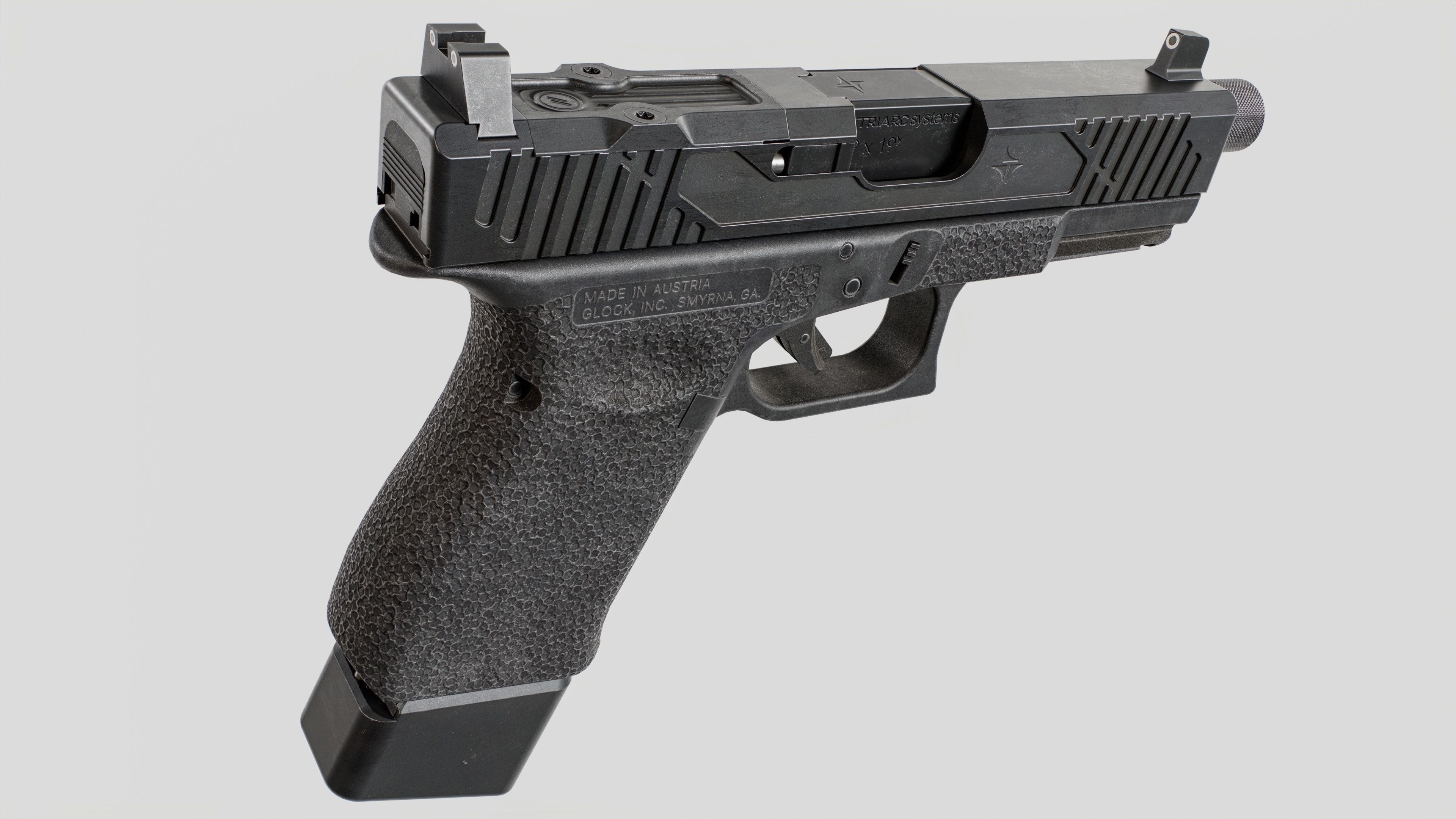 TRIARC Systems Glock 19 9mm Handgun Low-poly 3D model_9