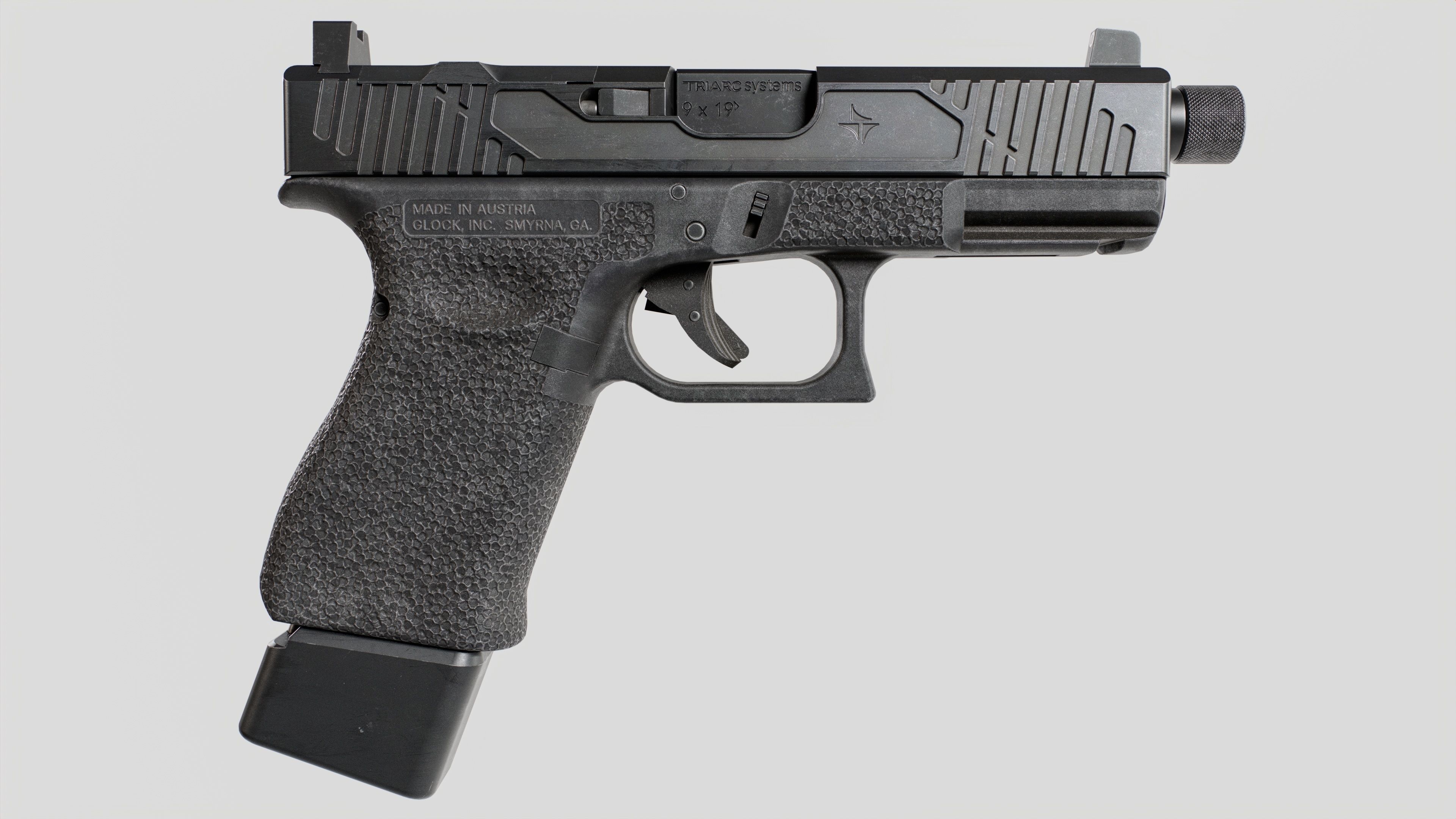 TRIARC Systems Glock 19 9mm Handgun Low-poly 3D model_11