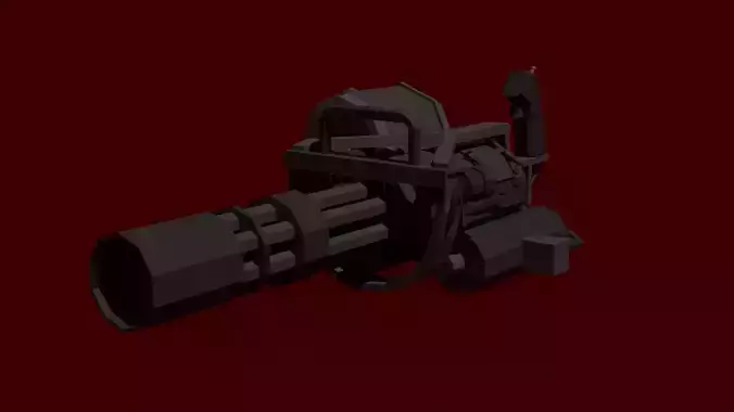 M-134 Minigun lowpoly