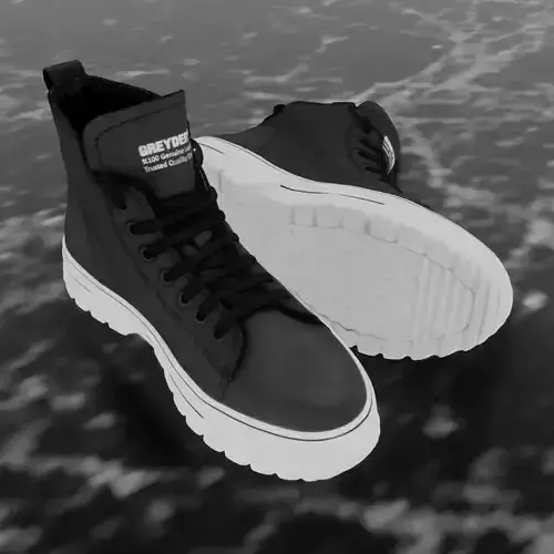 GREYDER LEATHER 3D SHOES  - HIGH