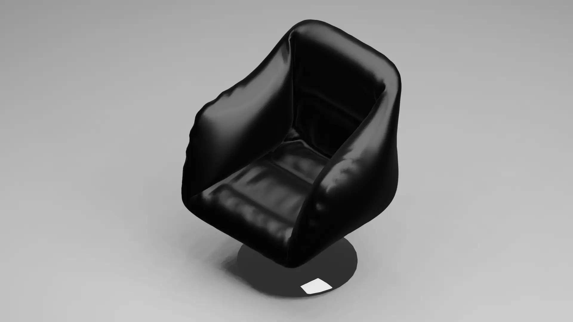 3D Chair model low-poly ready for game Free low-poly 3D model_0