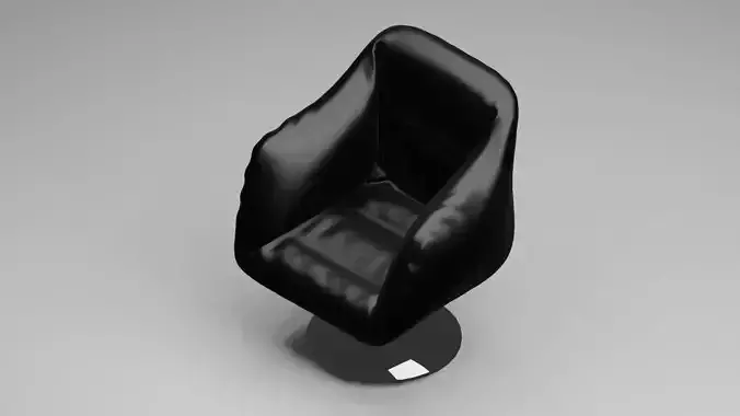3D Chair model low-poly ready for game