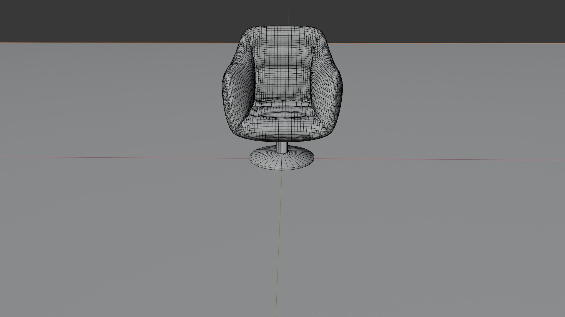 3D Chair model low-poly ready for game Free low-poly 3D model_2