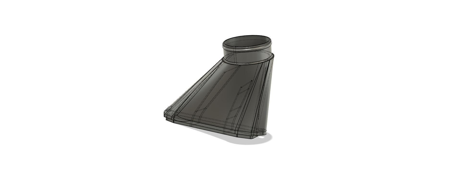Cold air intake funnel for the VW Passat R36 VR6 3D print model_3