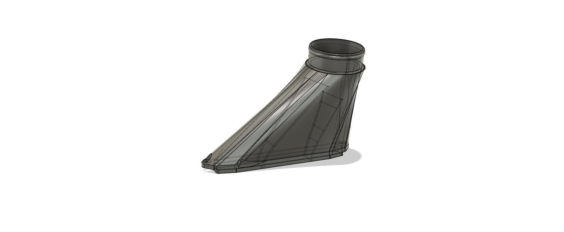 Cold air intake funnel for the VW Passat R36 VR6 3D print model_2