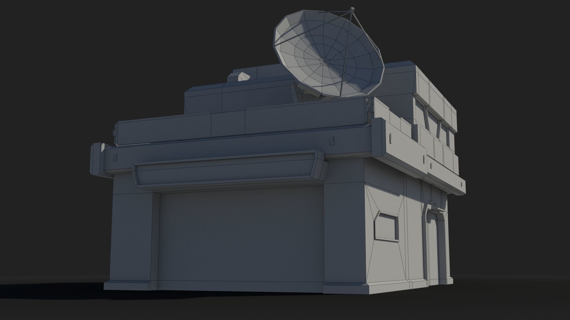 Sci-Fi Industrial x1 Low-poly 3D model_8