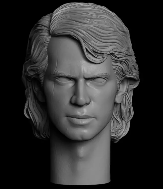 Anakin Skywalker Revenge of the Sith headsculpt 3D print model