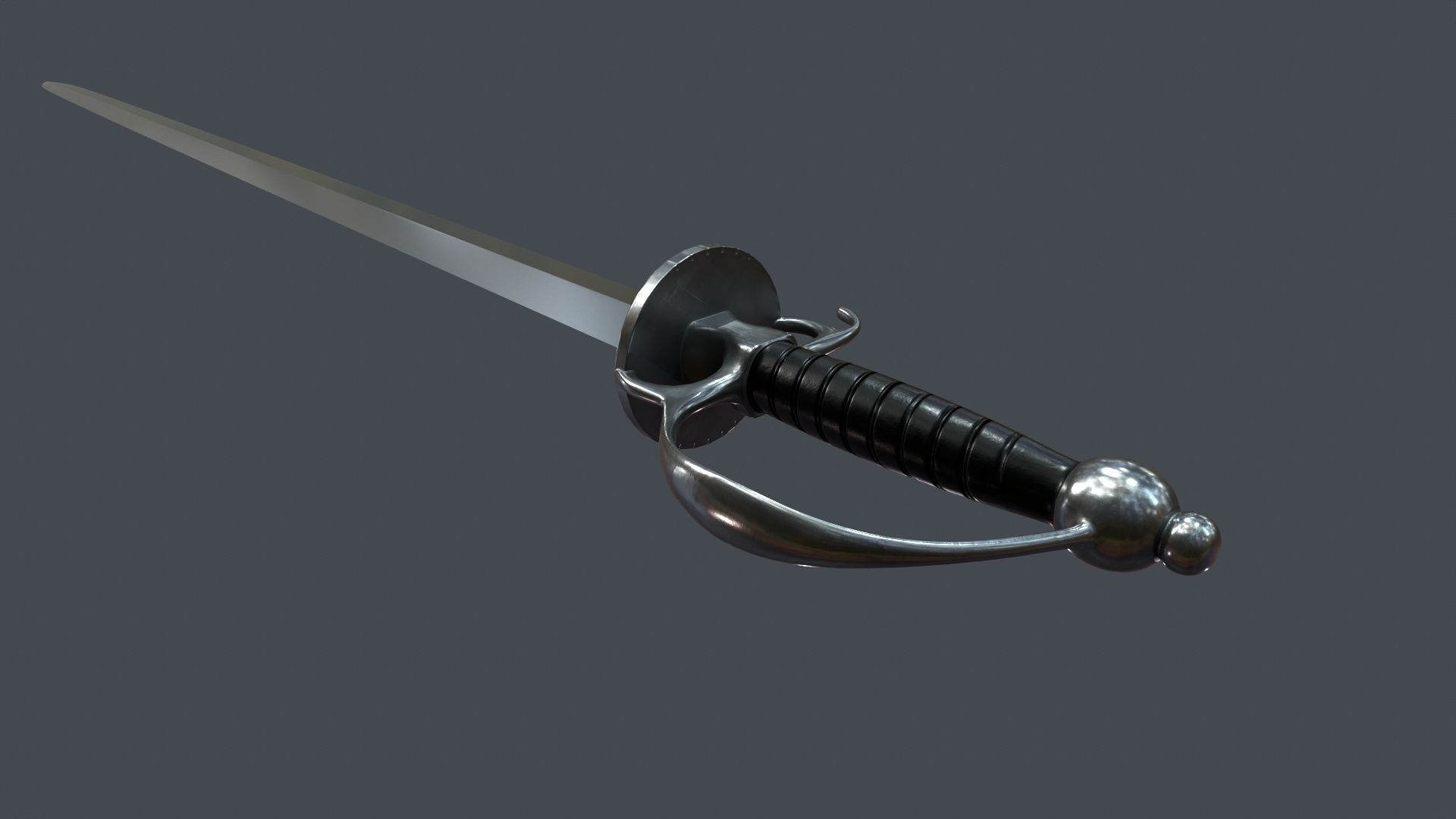 Medieval swords  for  games 3D model_14