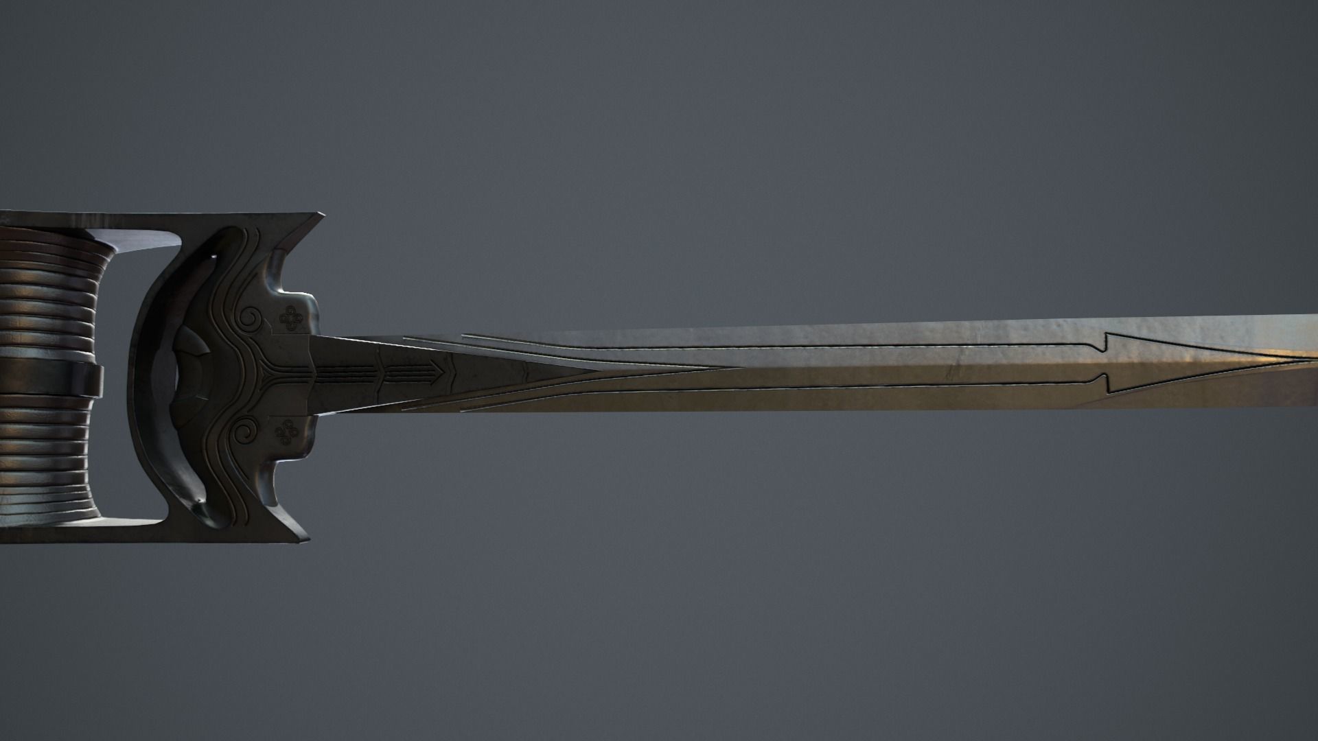 Medieval swords  for  games 3D model_33