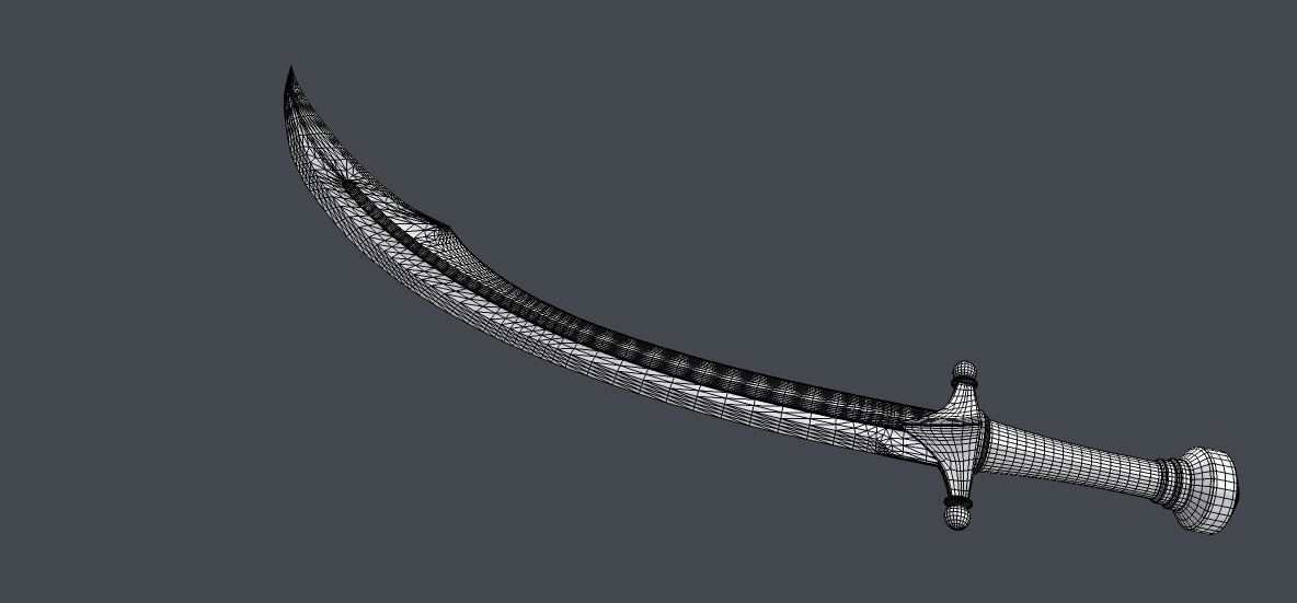 Medieval swords  for  games 3D model_26