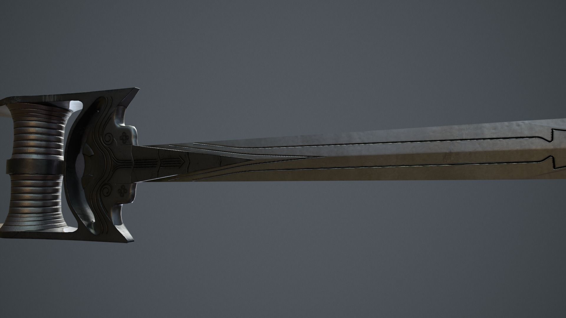 Medieval swords  for  games 3D model_32