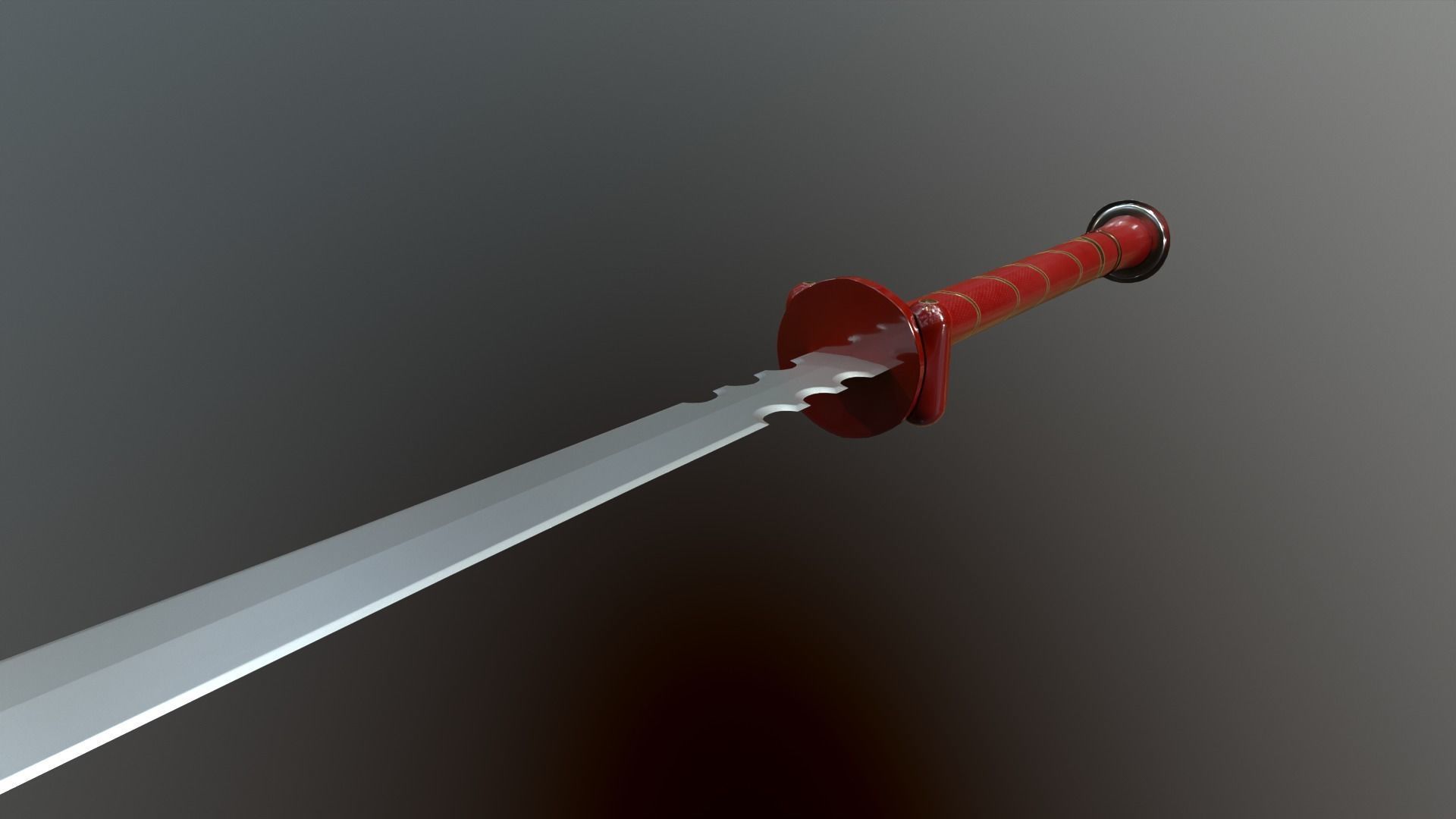 Medieval swords  for  games 3D model_7