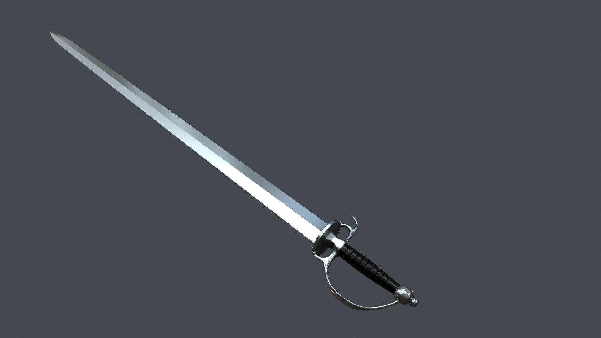 Medieval swords  for  games 3D model_16