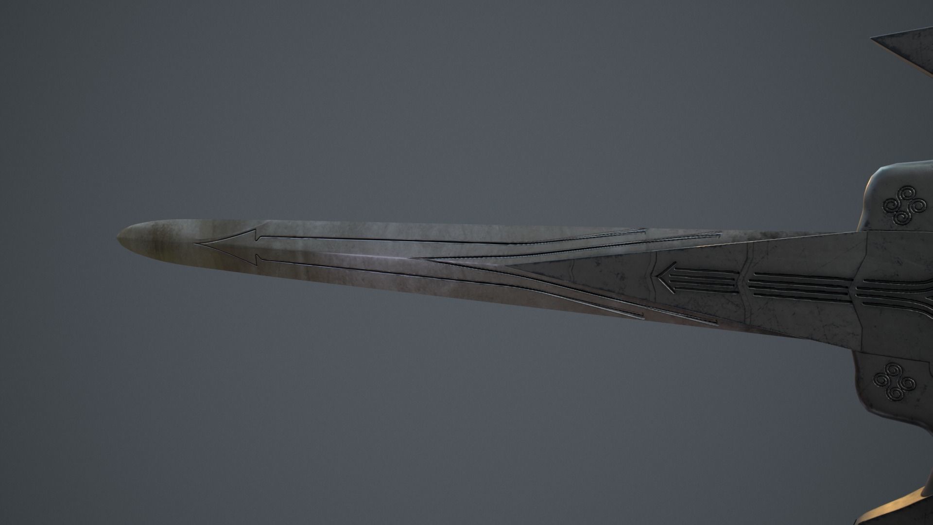 Medieval swords  for  games 3D model_30