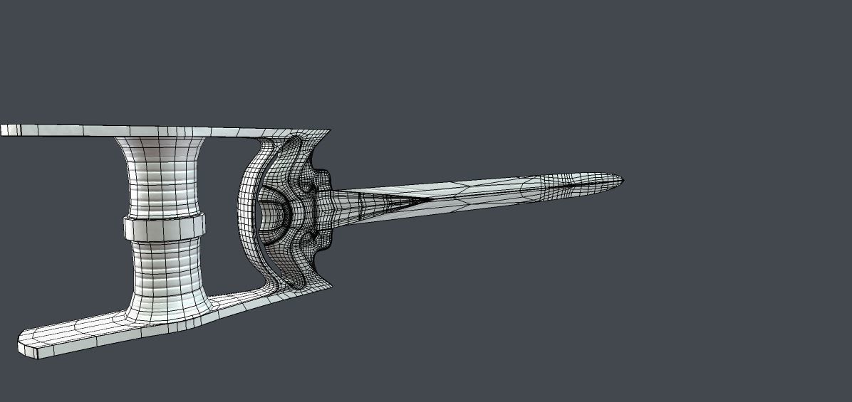 Medieval swords  for  games 3D model_18