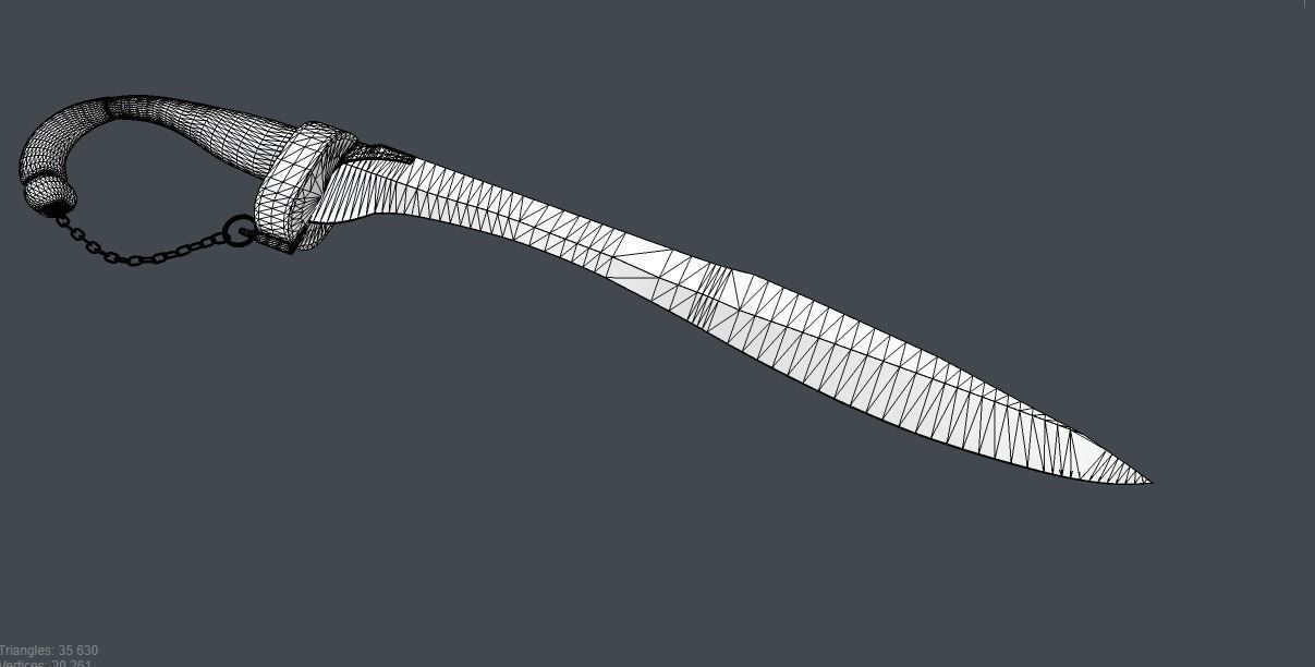 Medieval swords  for  games 3D model_13