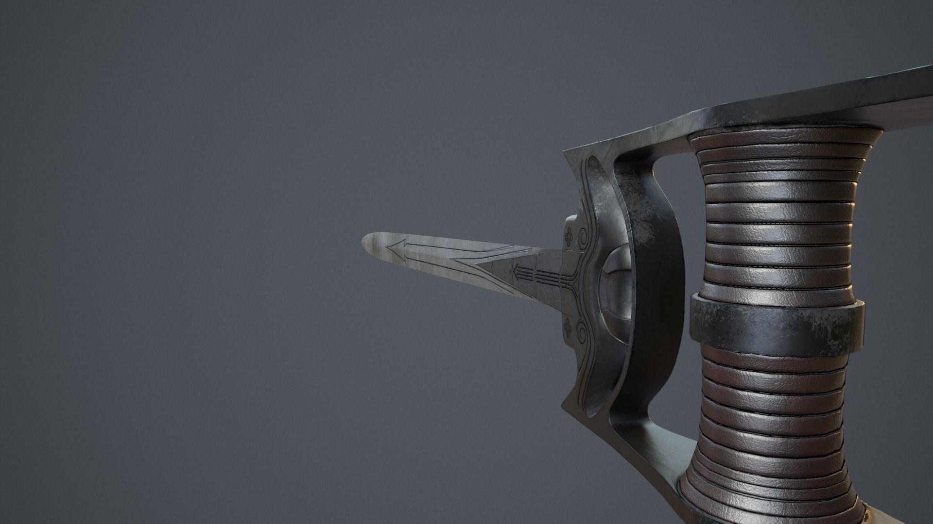 Medieval swords  for  games 3D model_29